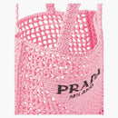 Prada Raffia Tote Bag Petal Pink