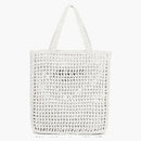 Prada Raffia Dead Bag White