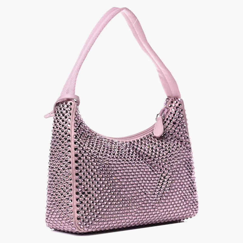 Prada Re-edition 2000 Crystal Bag Pink