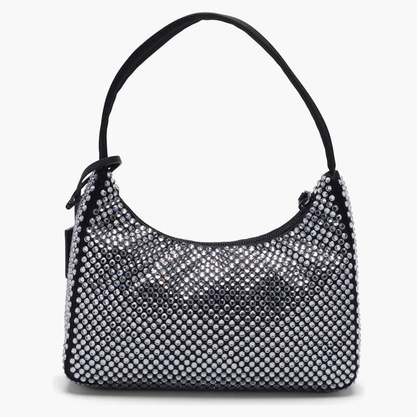 Prada Re-edition 2000 Crystal Mini Bag Black