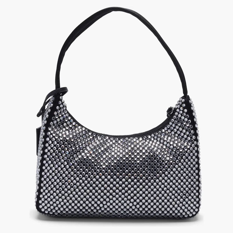Prada Re-edition 2000 Crystal Mini Bag Black