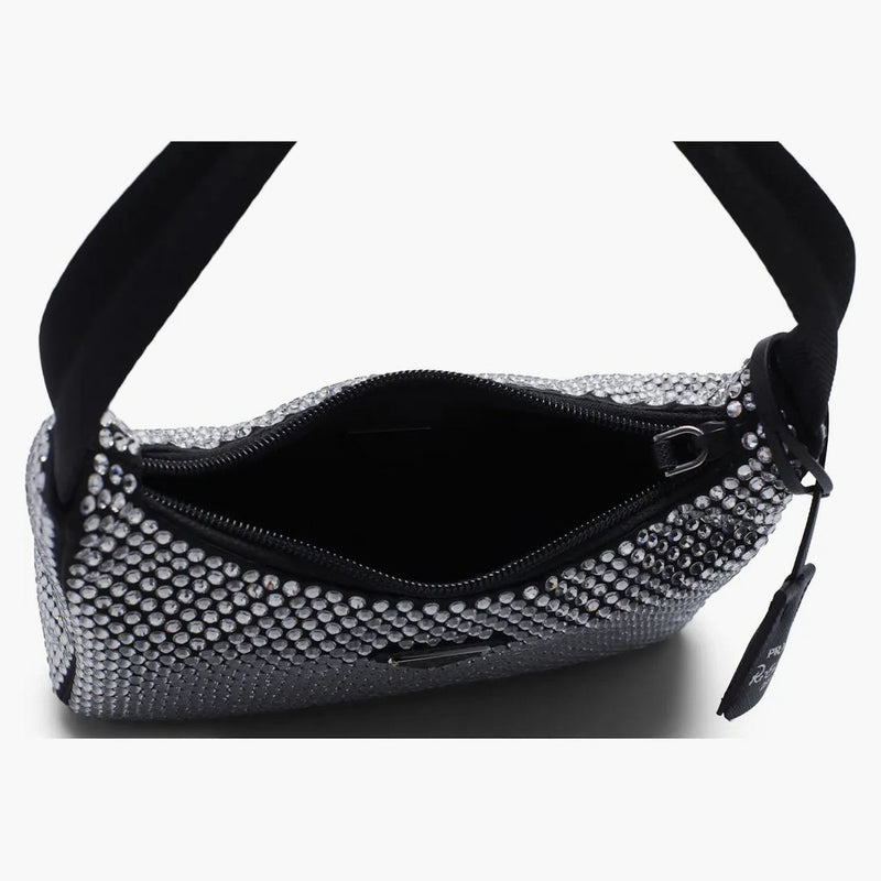 Prada Re-edition 2000 Crystal Mini Bag Black