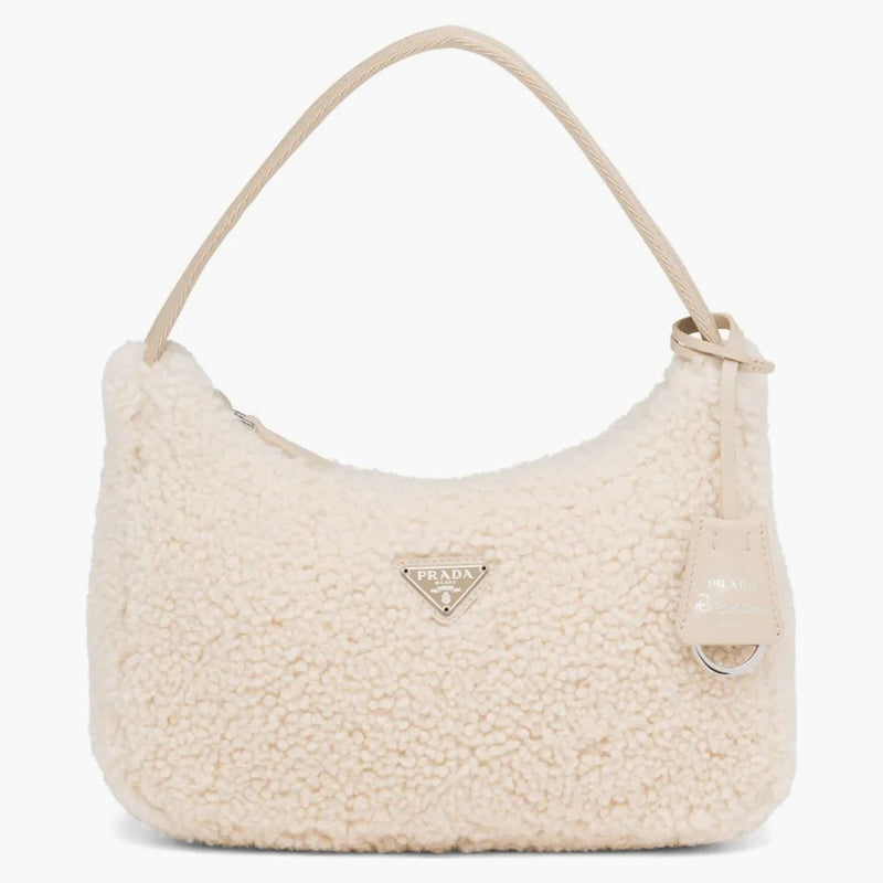 Prada Re-edition 2000 Mini Bag Ecru