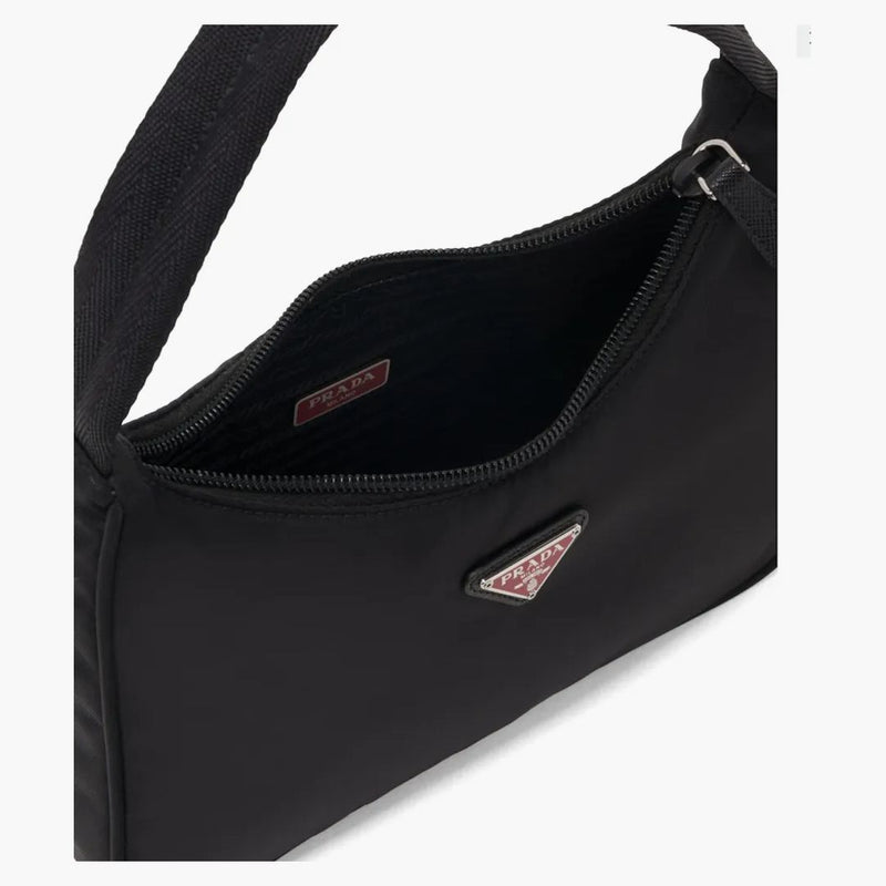 Prada Re-edition 2000 Nylon Bag Mini Black/red