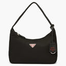 Prada Reedition 2000 nylonowa torba mini czarna/czerwona