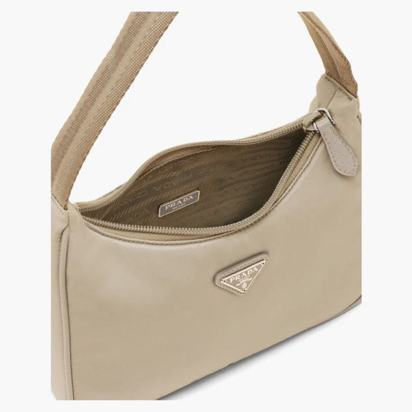 Prada Re-edition 2000 Re-nylon Mini Bag Desert Beige