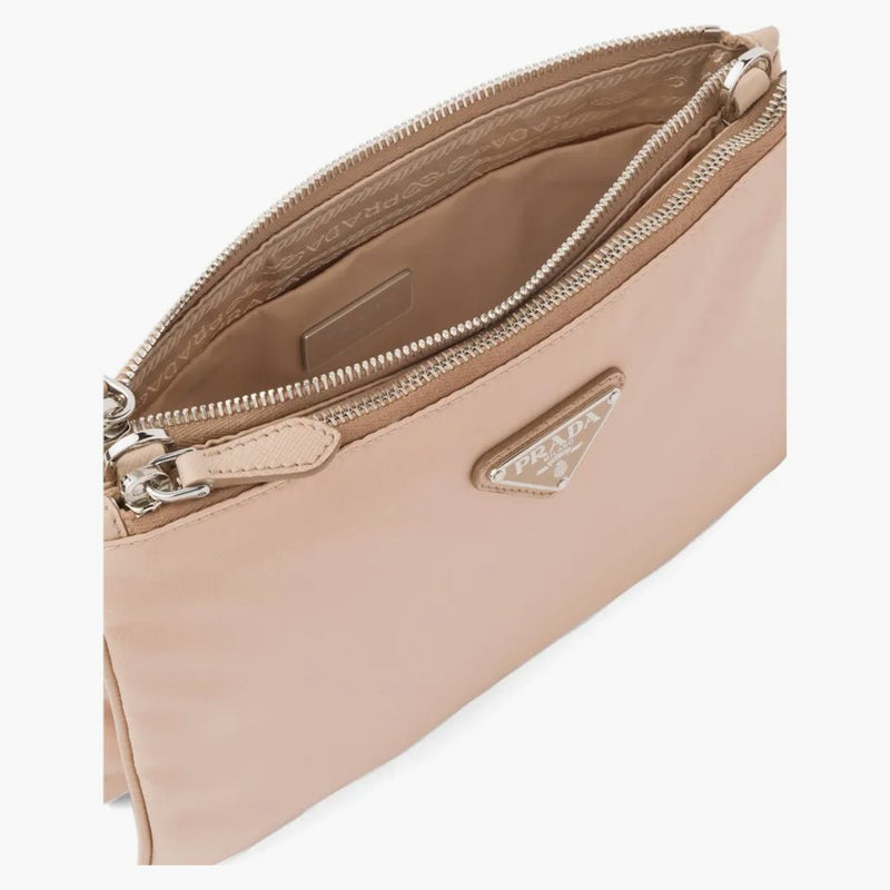 Prada Re-edition 2000 Shoulder Bag Nylon Cameo Beige