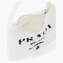 Prada Re-edition 2000 Terry Mini Bag White/black