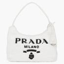 Prada Re-edition 2000 Terry Mini Bag White/black