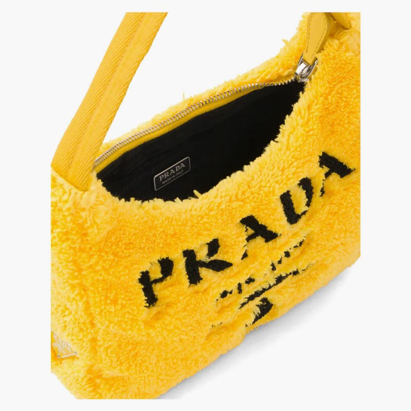 Prada Re-edition 2000 Terry Mini Bag Yellow/black