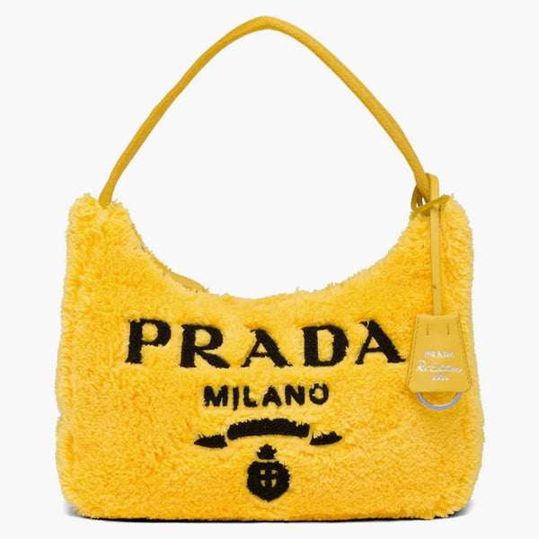 Prada Re-edition 2000 Terry Mini Bag Yellow/black