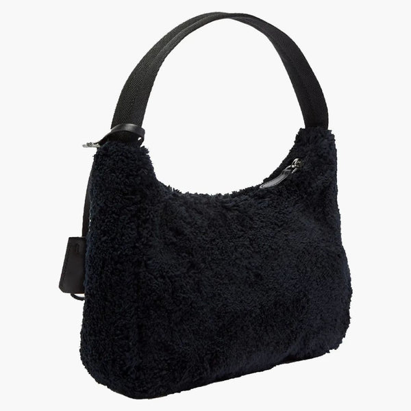 Prada Re-edition 2000 Terry Shoulder Bag Mini Black