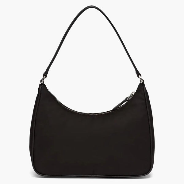 Prada Re-edition 2005 Mini Bag Nylon Saffiano Leather Strap Black