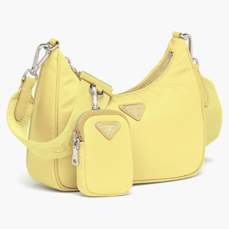 Prada Re-edition 2005 Nylon Bag Lemon Yellow
