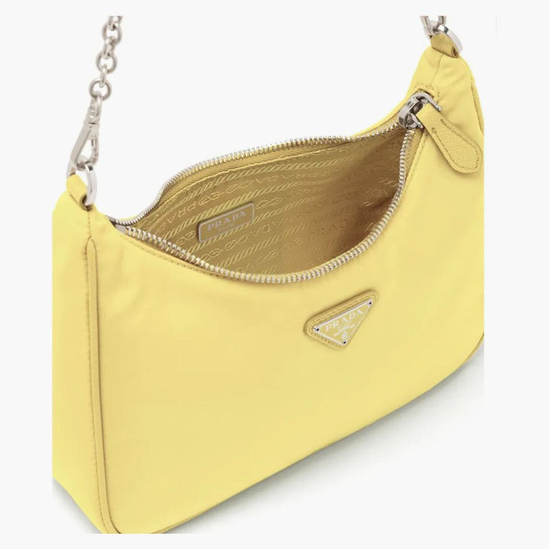 Prada Re-edition 2005 Nylon Bag Lemon Yellow