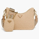 Prada Re-Edition 2005 Raffia Bag Tan
