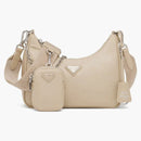 Prada Re-Edition 2005 Re-Nylon Bag Desert Beige