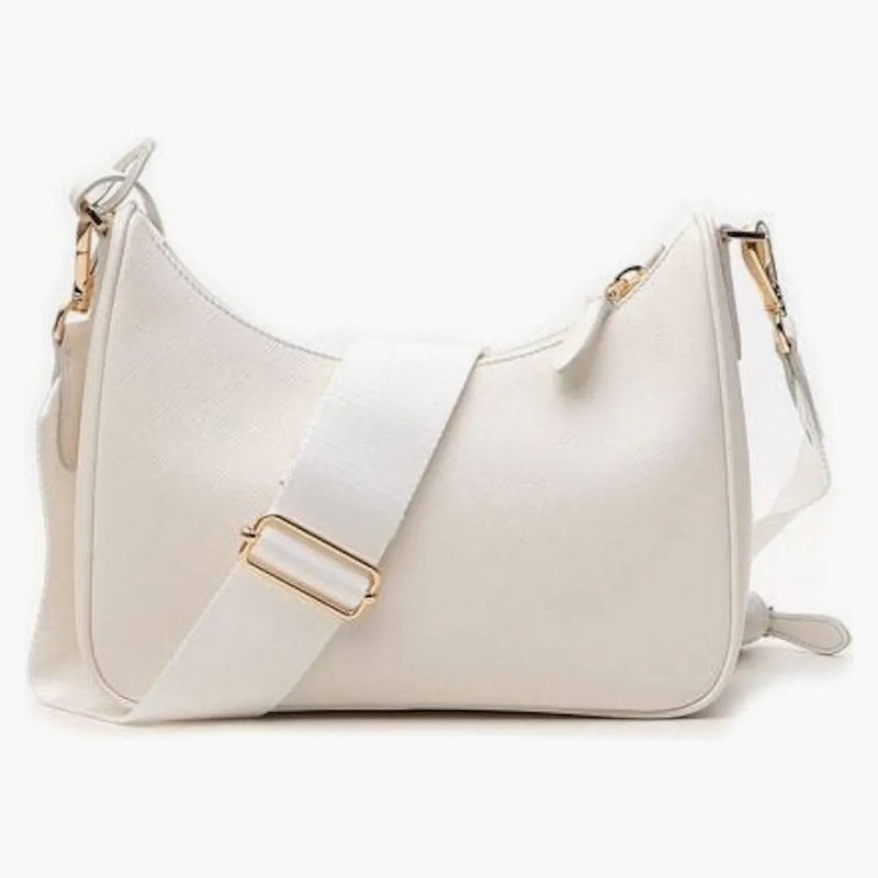 Prada Re-edition 2005 Saffiano Leather Shoulder Bag White