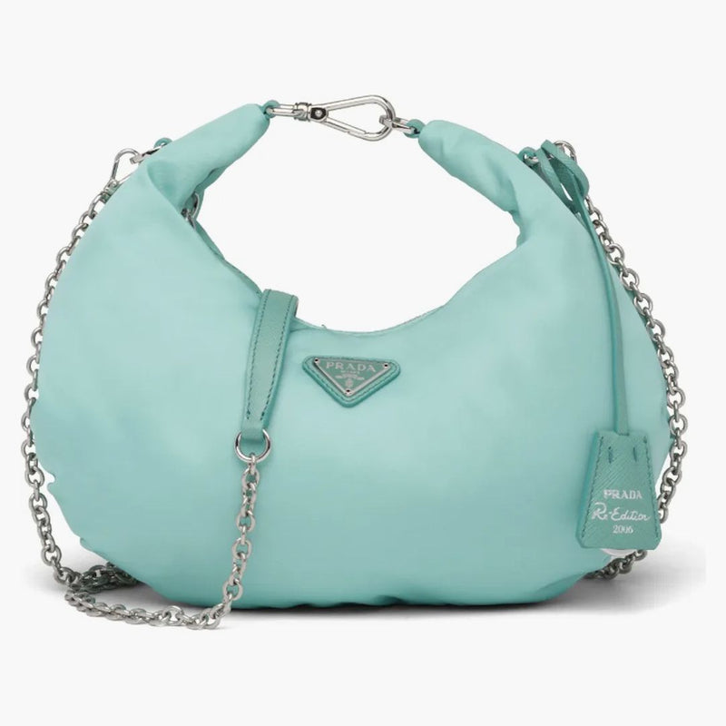 Prada Re-edition 2006 Nylon Bag Jade Green