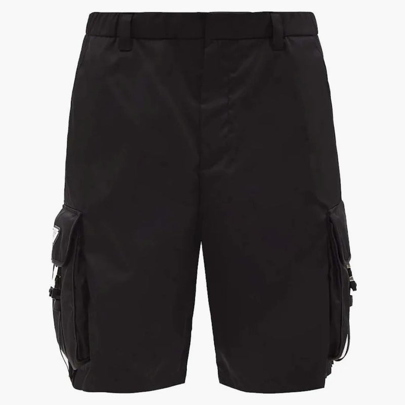 Prada Re-nylon Cargo Shorts Black