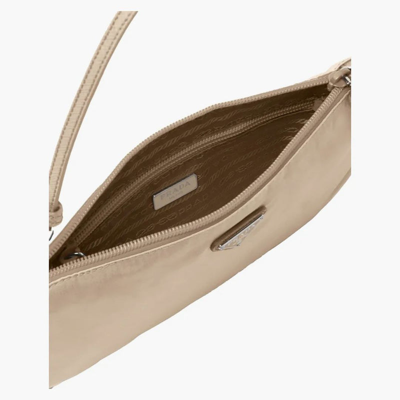 Prada Re-nylon Mini Bag Desert Beige