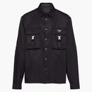 Prada re-nylon oversized shirt black