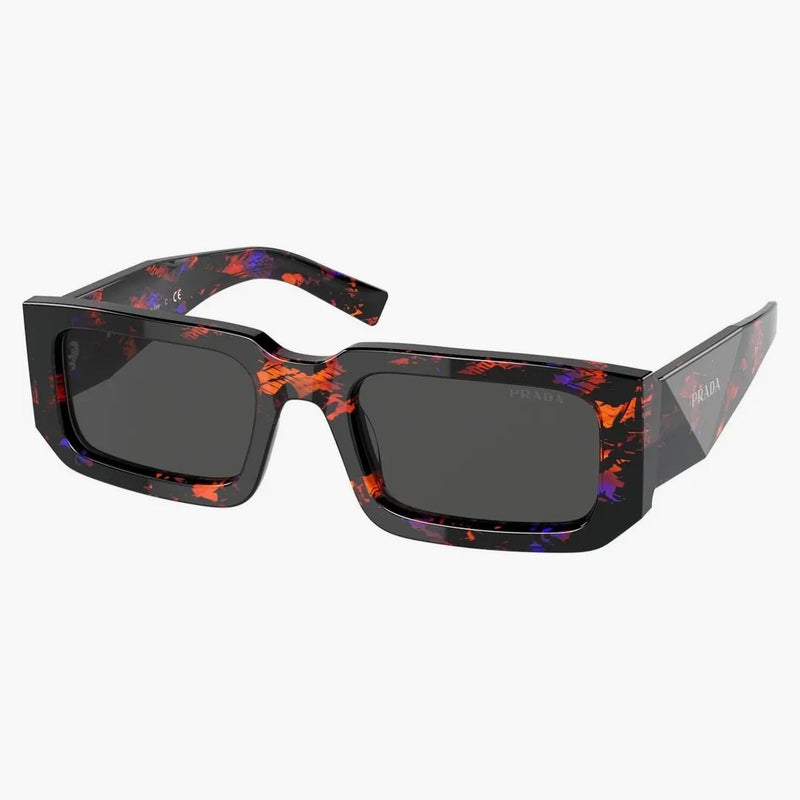 Prada Rectangle Solglasögon Röd/lila (PR06YS-06V5S0-53)