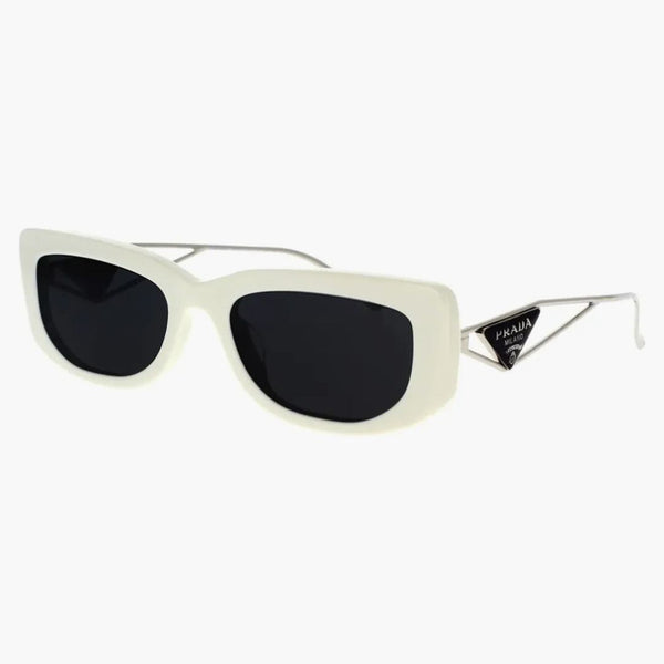 Prada Rectangle Solglasögon White (PR14YS-1425S0-53)