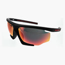 Prada prostokątne okulary przeciwsłoneczne czarne (0s 07ys DG010A)