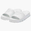 Prada Rubber Slides White (women's)