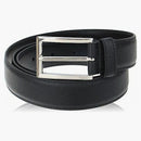 Prada Saffiano Cuir Leather Reversible Belt Black