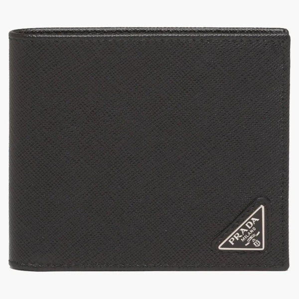 Prada Saffiano Leather Bi-fold Wallet Black