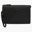 Prada Saffiano Leather Pouch Black