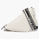 Prada Saffiano Triangle Bag White