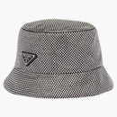Prada Satin Bucket has with Crystals Crystal