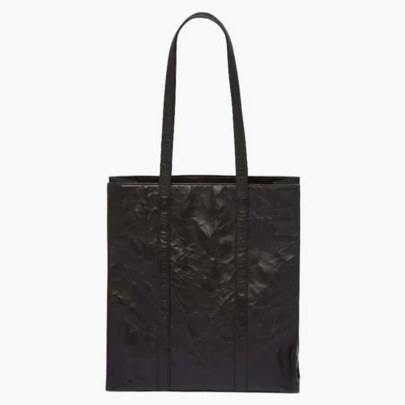 Prada Small Antique Nappa Leather Tote Black
