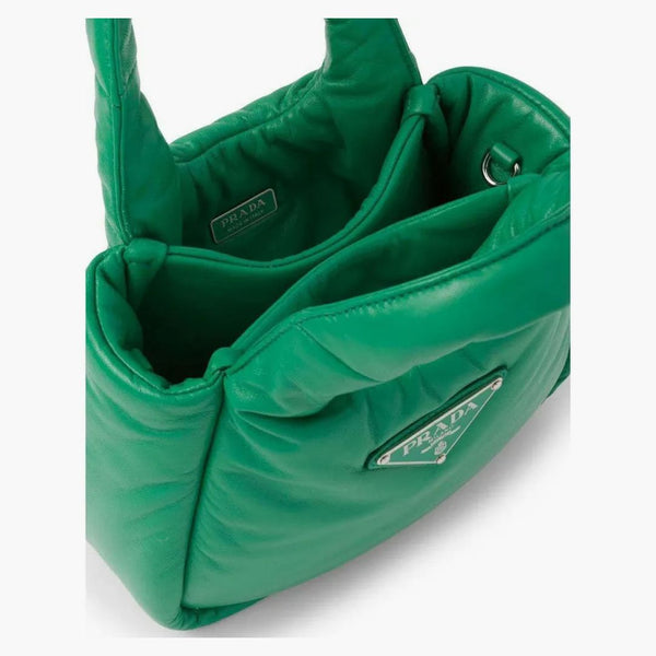 Prada Small Soft Padded Bag Green