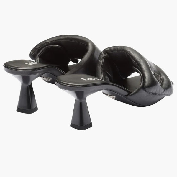 Prada Soft Padded 65mm Sandals Black Nappa Leather