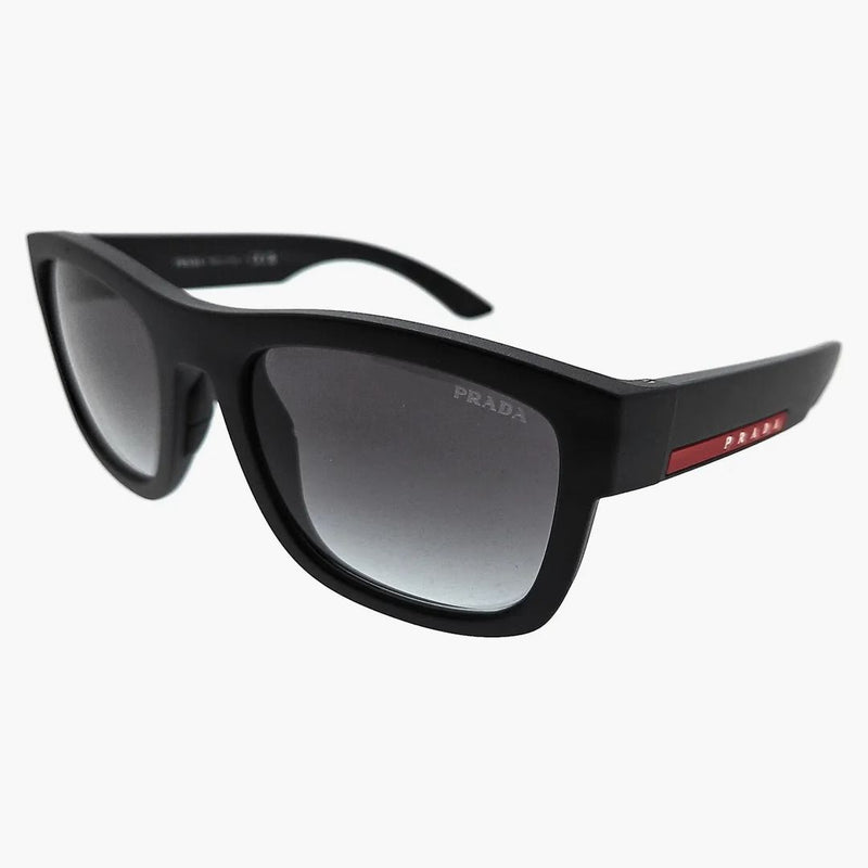 Prada Square Sunglasses Matte Black (0ps 01zsf 1bo09u)