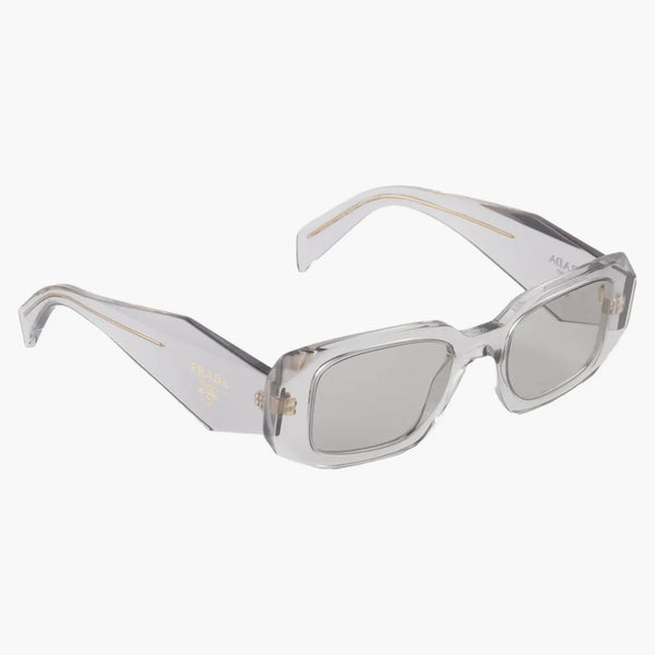 Prada Symbole Sunglasses Clear/light Grey (spr17w_e12r_fe30b_c_049)
