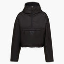Prada Triangle Logo Hooded Jacket Black