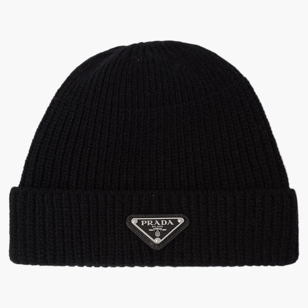 Prada Wool And Cashmere Beanie Black