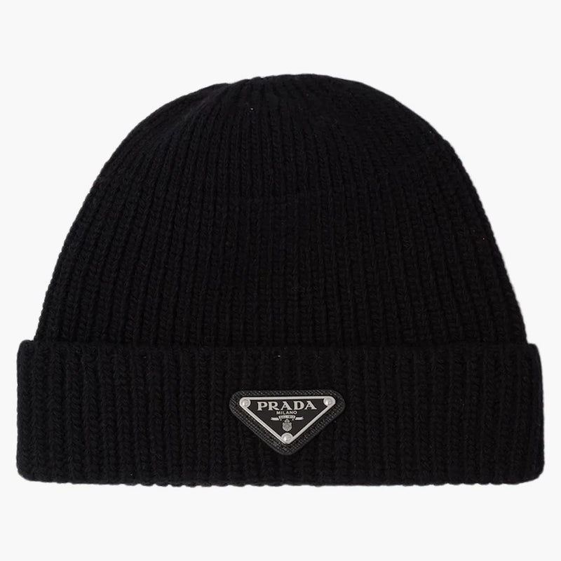 Prada Wool And Cashmere Beanie Black