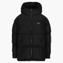 Giacca imbottita con zip Prada Black