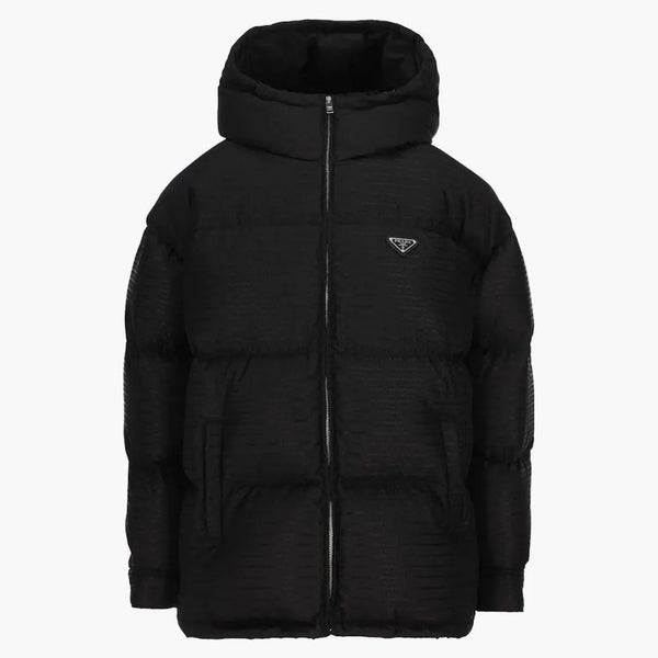 Prada Zip-up Padded Jacket Black