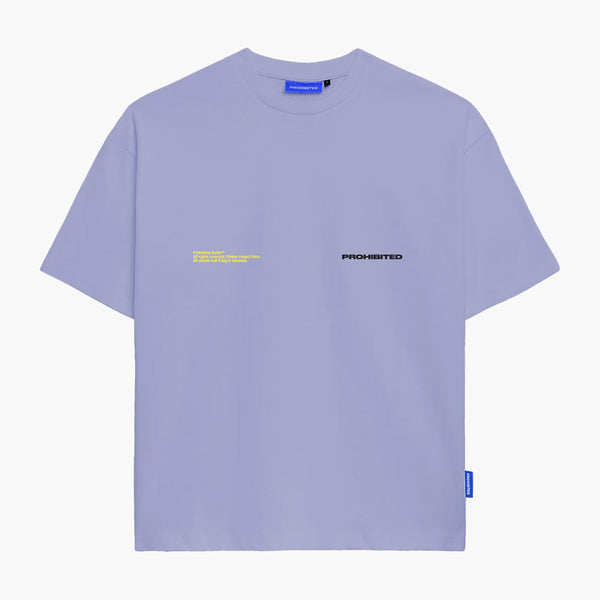 Prohibited Abstract Tee Purple