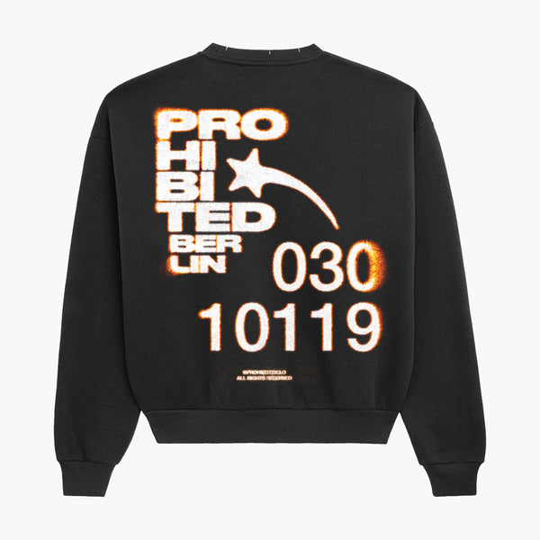 Prohibited Star Crewneck Black Rückseite