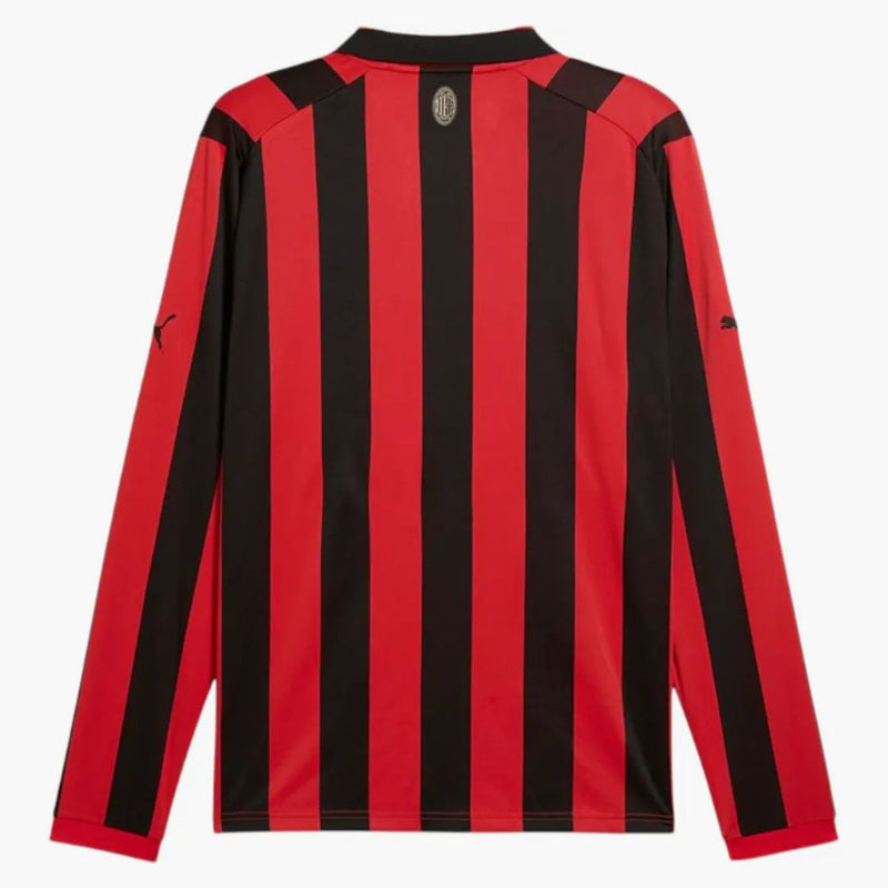 PUMA AC Milan 125. výročí autentické dres s dlouhým rukávem Black/Red