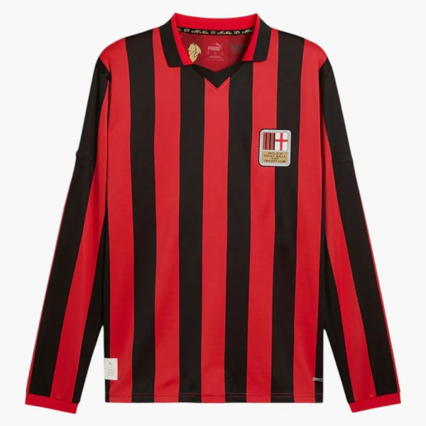 Puma AC Milan 125 -årsjubileum Autentisk långärmad tröja svart/röd