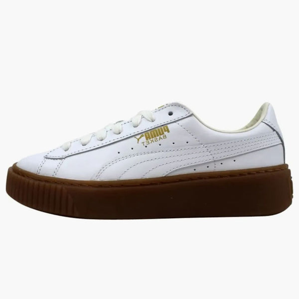 Puma Basket Platform Core Puma White (women's)